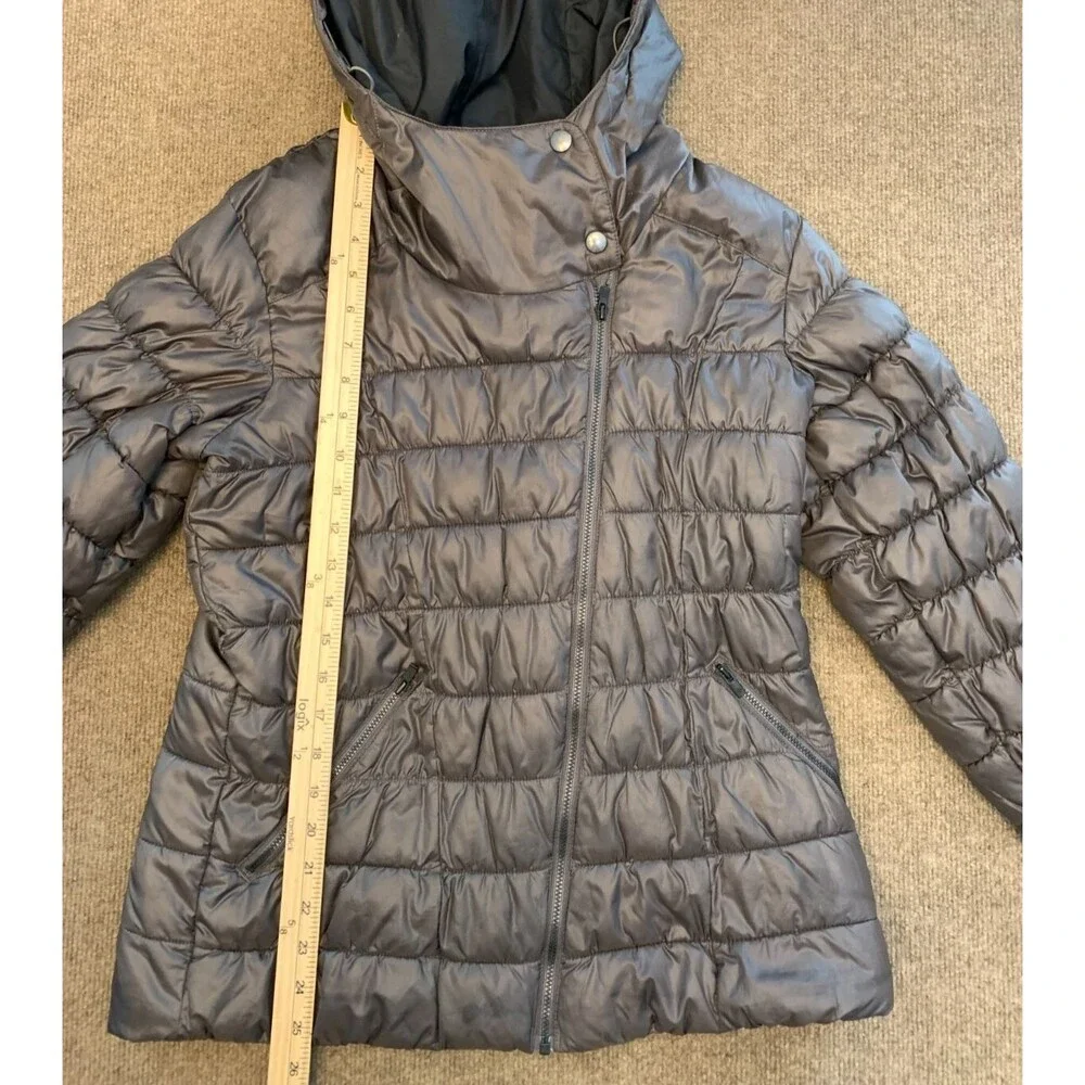 Columbia Hooded Puffer Jacket Womens M Point Reyes Quilted Insulated Zip Up - Picture 5 of 13